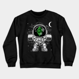 Astronaut Lifting Ethereum Classic ETH Coin To The Moon Crypto Token Cryptocurrency Blockchain Wallet Birthday Gift For Men Women Kids Crewneck Sweatshirt